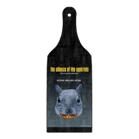 De stilte van de eekhoorns - een Parody Snijplank (Voorkant)