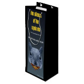 De stilte van de eekhoorns - een Parody Wijn Cadeautas (Achterkant Gekanteld)