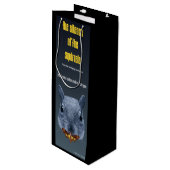 De stilte van de eekhoorns - een Parody Wijn Cadeautas (Voorkant Gekanteld)