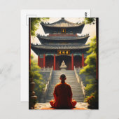 De stilte van de tempel briefkaart (Voorkant / Achterkant)