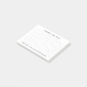 De stippen game op Post It Notes aansluiten (Schuin)