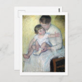 De Stocking, Mary Cassatt Briefkaart (Voorkant / Achterkant)