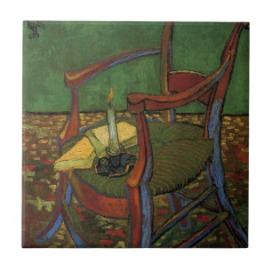 De Stoel van Paul Gauguin van Vincent van Gogh Tegeltje