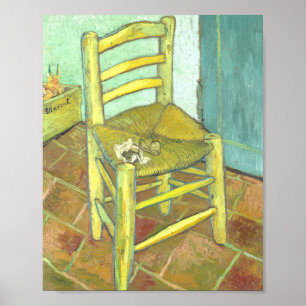 De stoel van Vincent van Gogh (1888) Poster