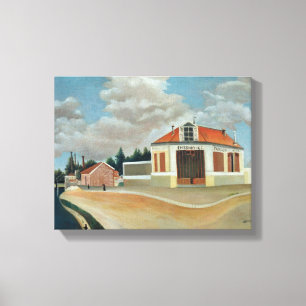 De stoelenfabriek in Alfortville, c.1897 Canvas Afdruk