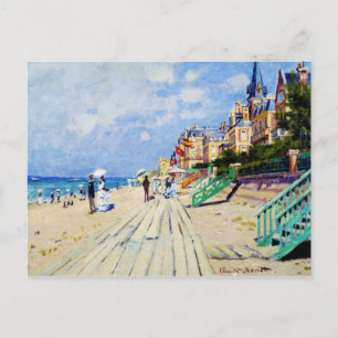 De stoep in Trouville Claude Monet Briefkaart