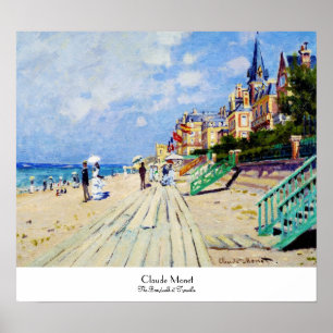 De stoep in Trouville Claude Monet Poster