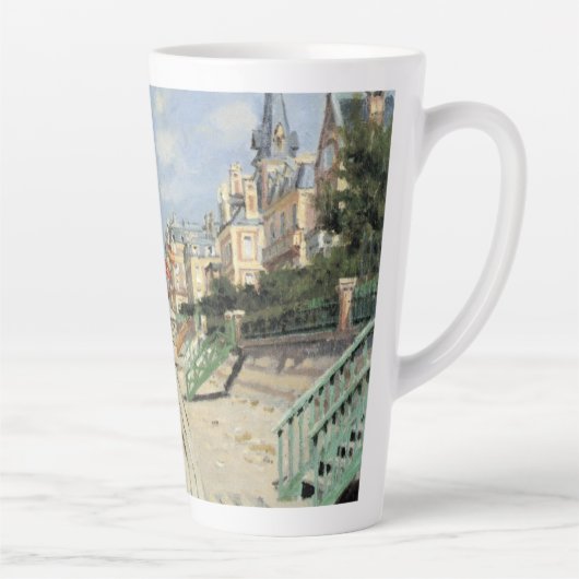 De stoep in Trouville door Claude Monet Latte Mok (Rechts)