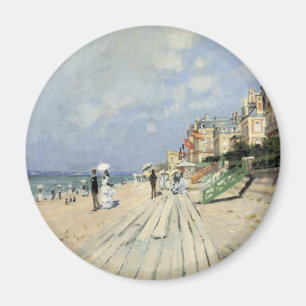 De stoep in Trouville door Claude Monet Magneet