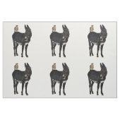 De Stof van de EZEL & van de UIL van de INDIGO (Fat Quarter)