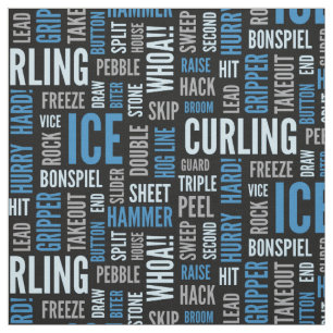 De Stof van het Jargon van de curling - Blauw en Z