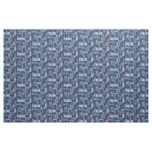 De Stof van het Jargon van de kromming - Rood, Wit (Yard (91,4 cm))