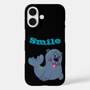 De stoffen afdichting bij Zazzle Mascot Logo Chara iPhone 16 Hoesje