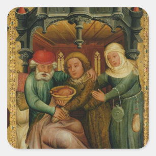 De Stolen Blessing van het hoge altaar Vierkante Sticker