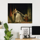 De Stolen Kiss van Jean-Honore Fragonard Poster (Thuiskantoor)