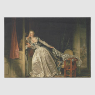 De Stolen Kiss van Jean-Honore Fragonard Tissuepapier