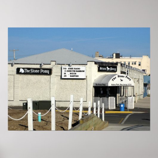 De Stone Pony in Asbury Park NJ Poster (Voorkant)