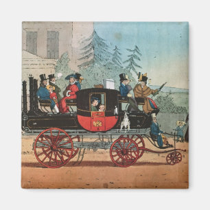 De stoomcoach magneet