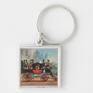 De stoomcoach sleutelhanger