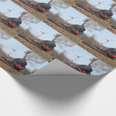 De stoomtrein Groot-Brittannië III Cadeaupapier (Hoek)