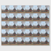 De stoomtrein Groot-Brittannië III Cadeaupapier (Vlak)