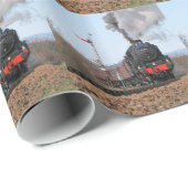 De stoomtrein Groot-Brittannië III Cadeaupapier (Rol Hoek)