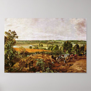 De Stour Valley, met de Dedham-kerk door Joh Poster