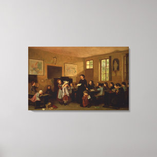 De stoute schoolkinderen canvas afdruk