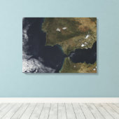 De Straat van Gibraltar Canvas Afdruk (Insitu (Houten vloer))