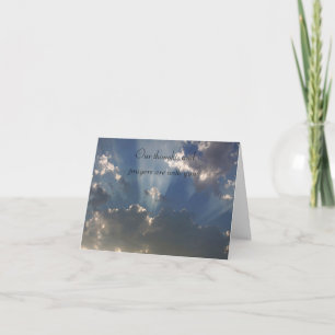 De Stralen van de zon door het Wenskaart van de Kaart