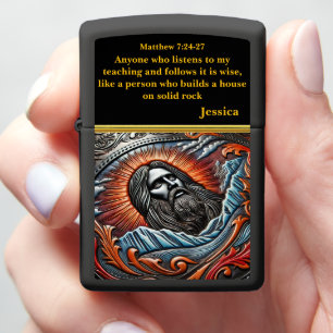 De stralende Christus over pieken