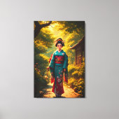 De straling van een kimono canvas afdruk (Voorkant)