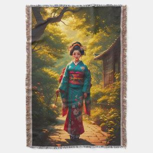 De straling van een kimono deken