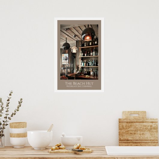 De strandhut poster (Keuken)