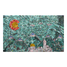 De straten van Denver 35x21 foto afdrukken