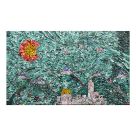 De straten van Denver 35x21 foto afdrukken Foto Afdruk