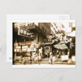De straten van het oude Hong Kong Briefkaart (Voorkant / Achterkant)