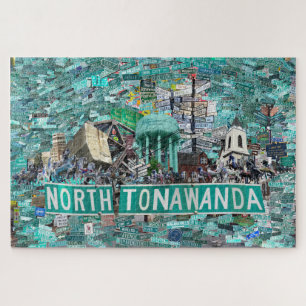 De straten van North Tonawanda NY puzzel