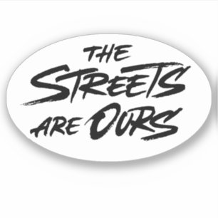 De straten zijn ons sticker