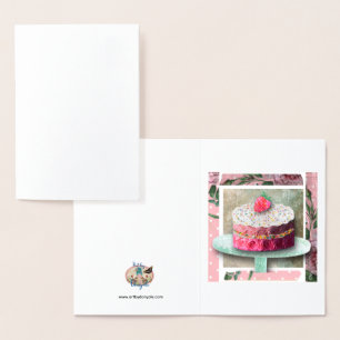 De Strawberry Rose Confectie Folie Kaarten
