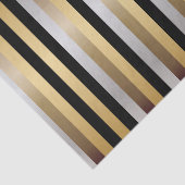 De Strepen van de zwarte, van het Goud, van het Tissuepapier (Detail)