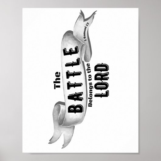 De strijd behoort tot de Heer Poster (Voorkant)