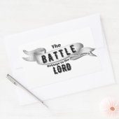 De strijd behoort tot de Heer Rechthoekige Sticker (Envelop)