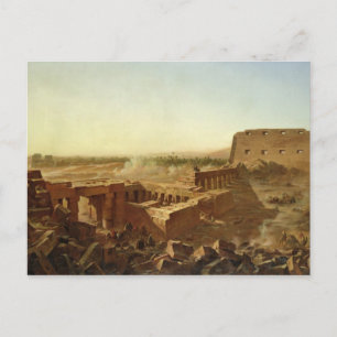 De strijd bij de tempel van Karnak Briefkaart
