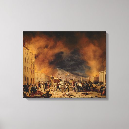 De strijd canvas afdruk (Voorkant)