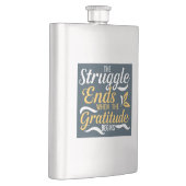 De strijd eindigt als de dankbaarheid begint flacon (Rechts)