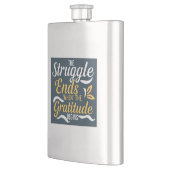 De strijd eindigt als de dankbaarheid begint flacon (Links)