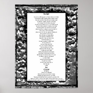 De strijd en signalen van moed poster