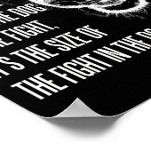 De strijd in het Poster van de hond (Hoek)