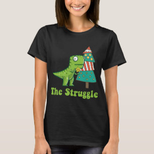 De strijd is echt een kerstboom t-shirt